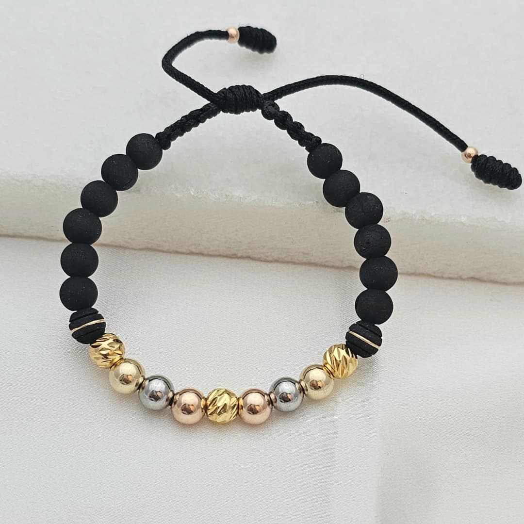 Pulsera Neo Balin italy liso 6mm tricolor