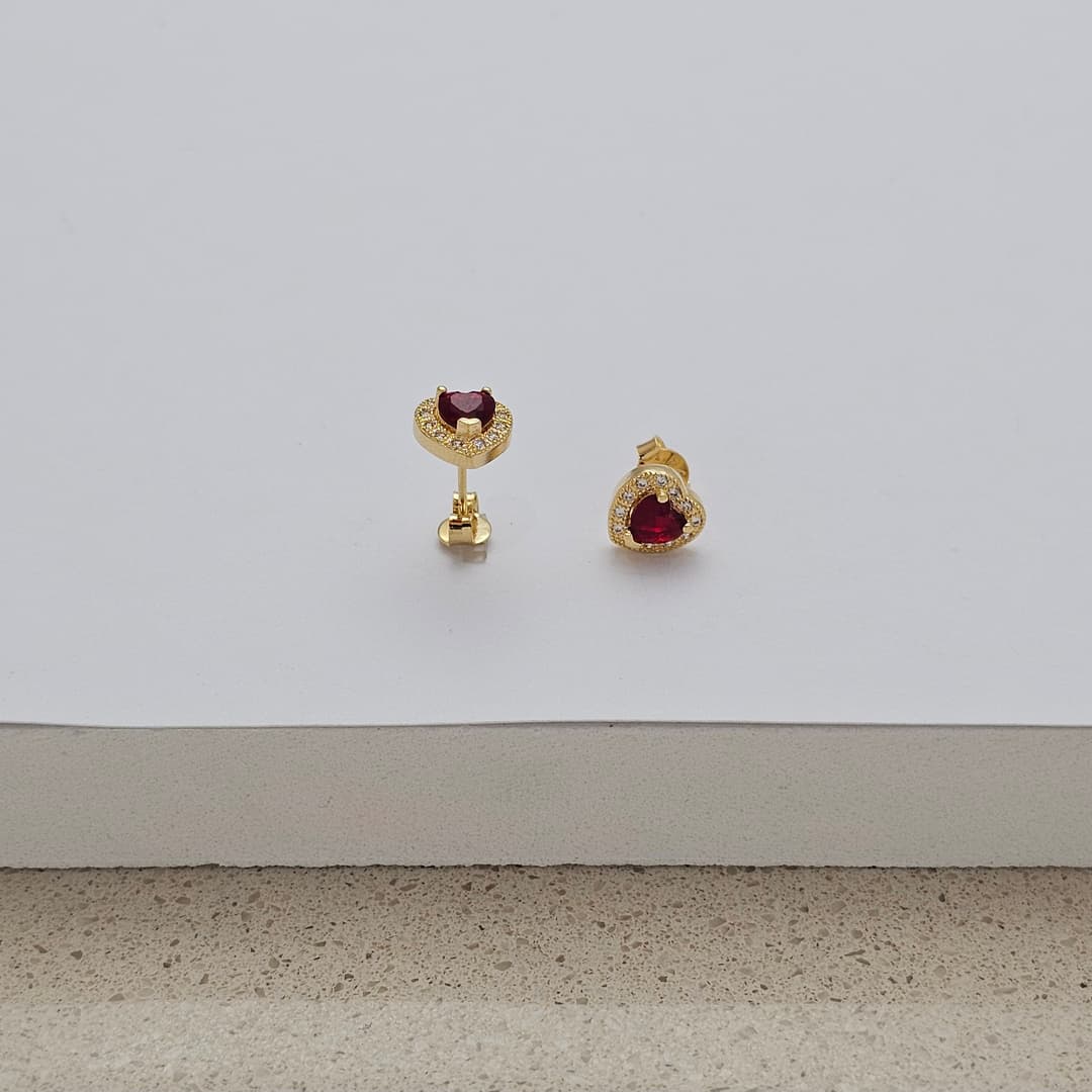 TOPO CORAZON CIRCON 9MM