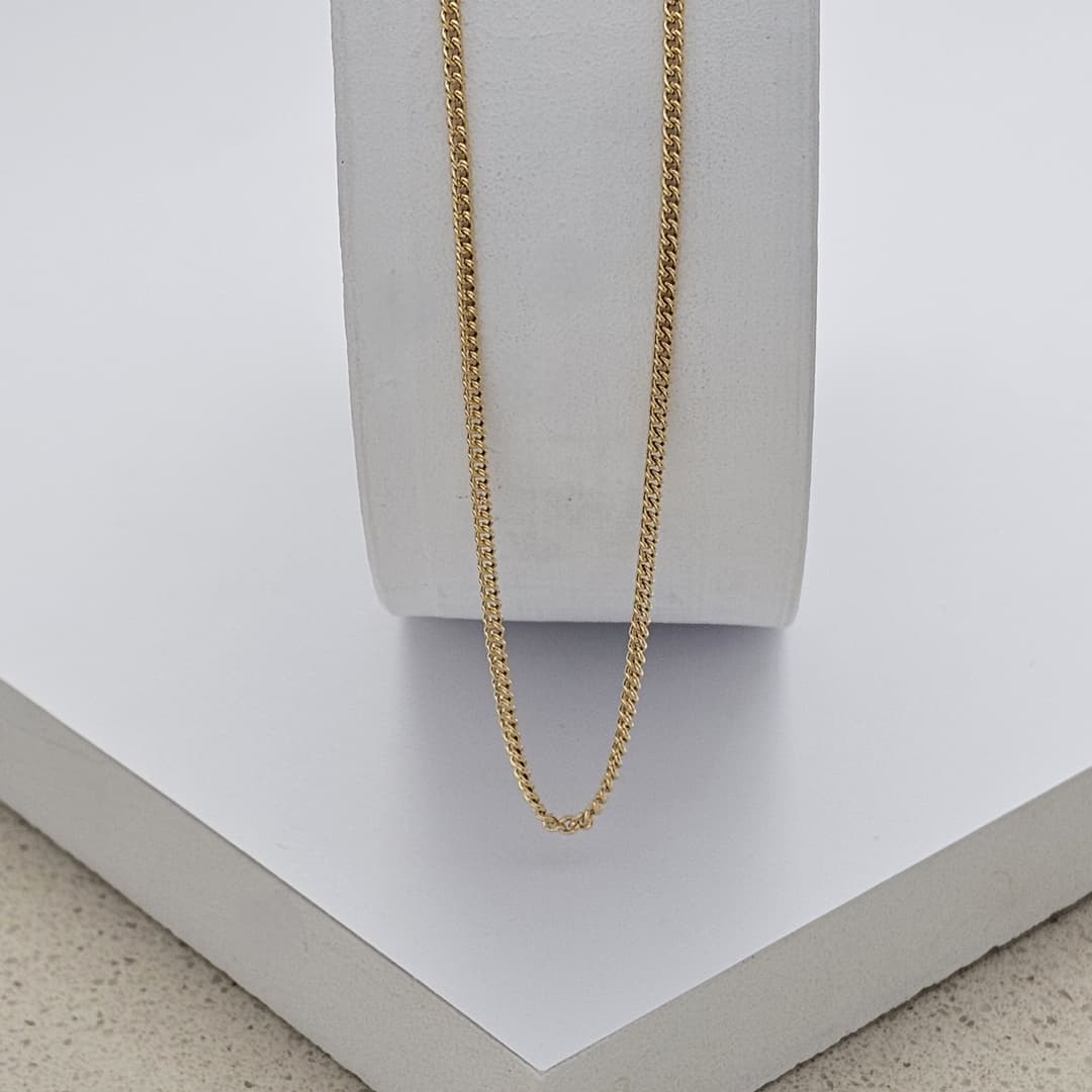 CADENA CUBANA 2MM 45CM