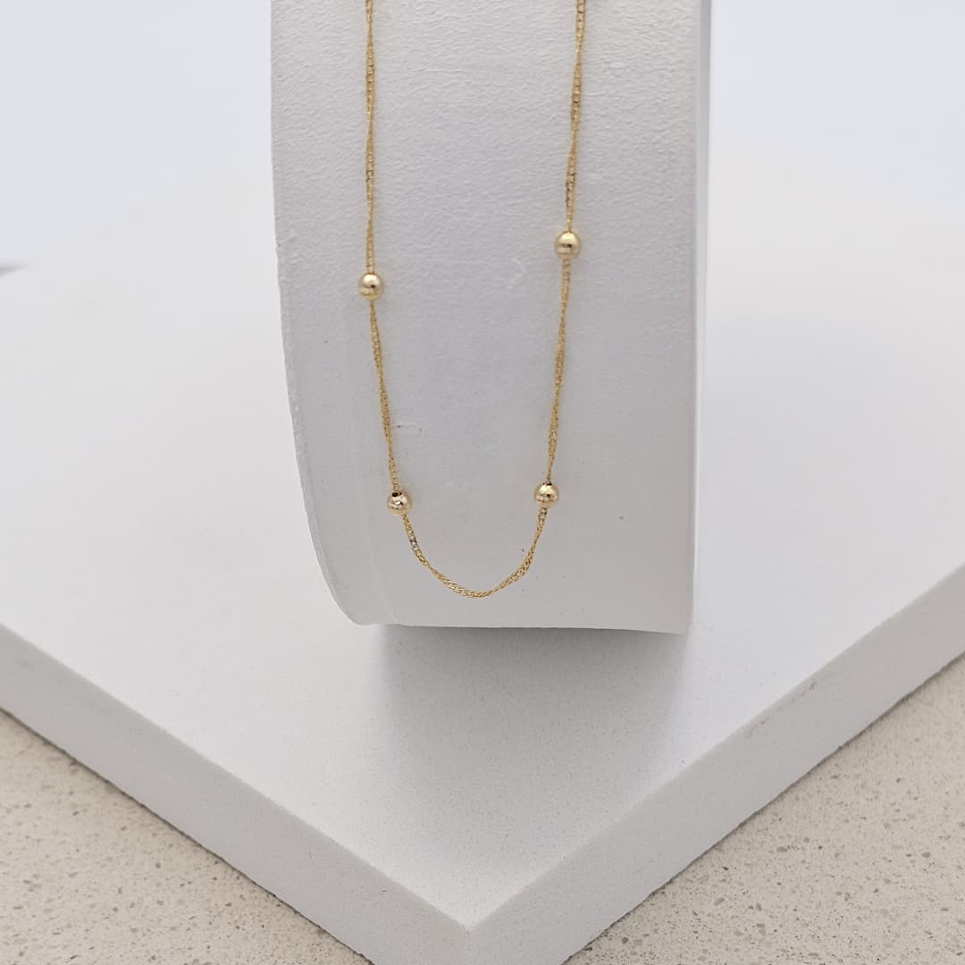 CADENA SINGAPUR BOLITA 50CM